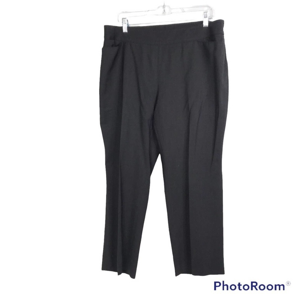 Akris Punto dark grey wool dress pants size 14